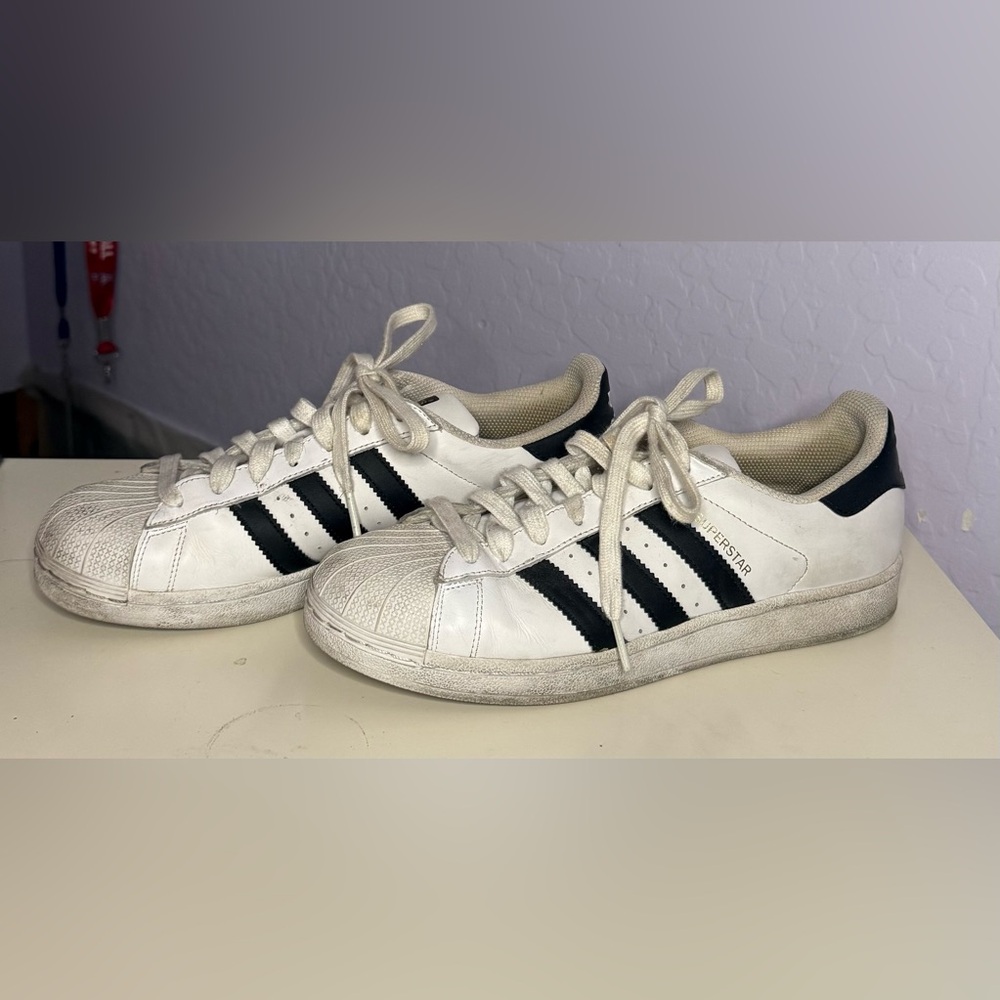 Adidas Black and White Shoes